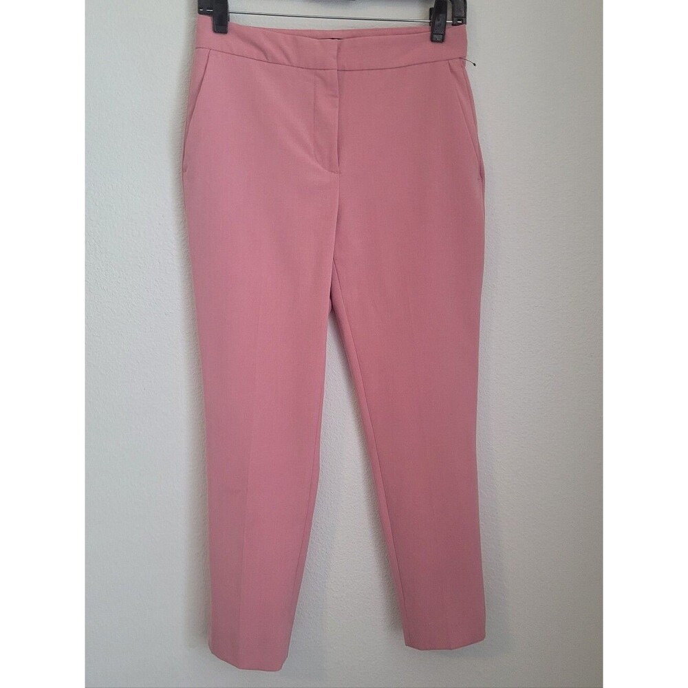 ZARA Dusty Pink High Waisted Tapered Ankle Dress Pants Size 4 / EUR 36 Workwear